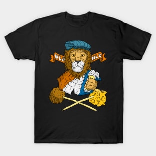 Dutch lion with beer and cheese. T-Shirt